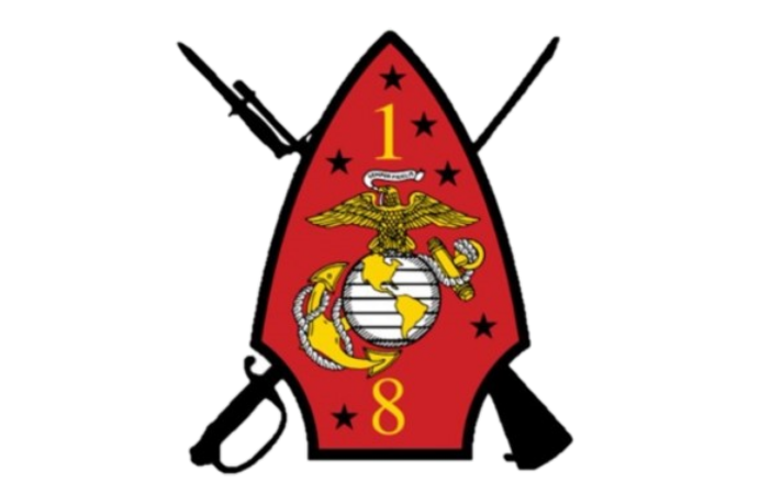 T-Shirt USMC – 1st Battalion 6th Marine Regiment, Unisex Cotone